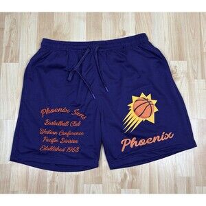 Men’s Ultra Game Phoenix Suns NBA Basketball Shorts / Size Large / Purple